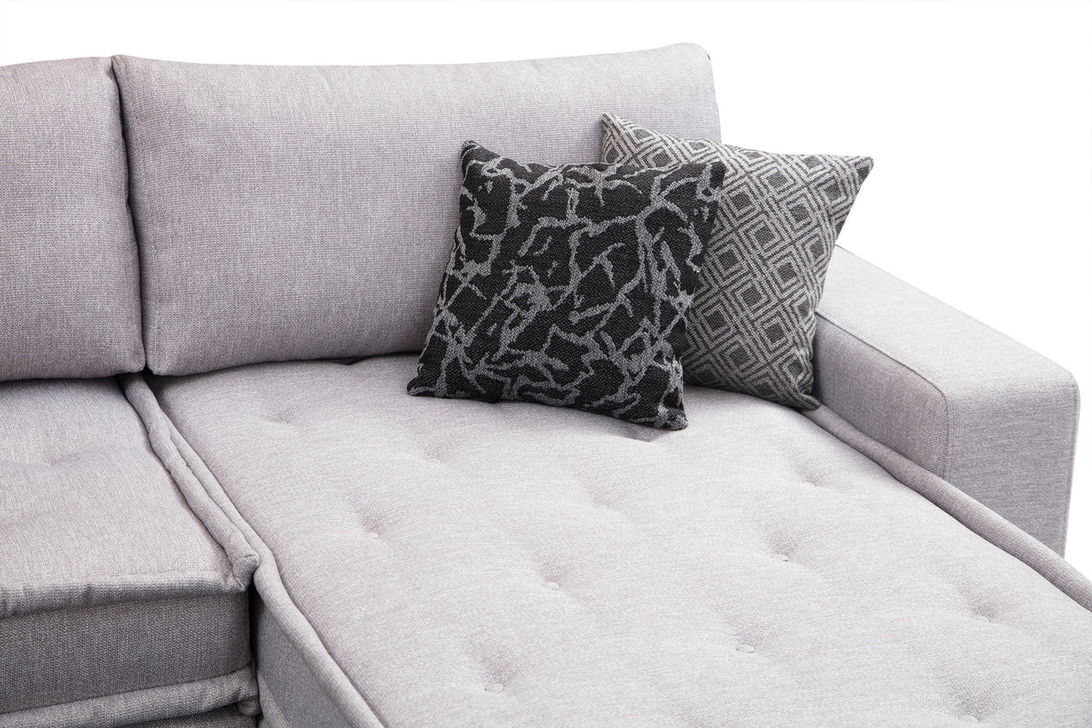 Corner sofa Lena light gray