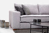 Corner sofa Lena light gray