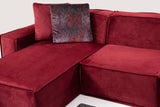 Corner sofa on the left Lego Burgundy