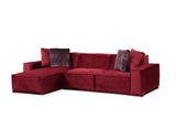 Corner sofa on the left Lego Burgundy