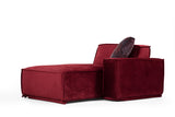 Corner sofa on the left Lego Burgundy