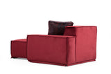 Corner sofa on the left Lego Burgundy