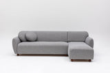 Corner sofa on the right eddy light gray