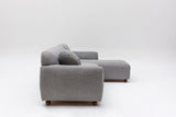 Corner sofa on the right eddy light gray