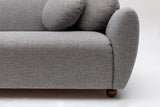 Corner sofa on the left eddy light gray