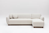 Corner sofa on the right eddy white