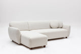 Corner sofa on the left eddy white