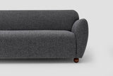 Corner sofa eddy dark gray