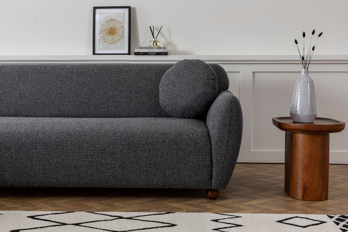 Corner sofa eddy dark gray