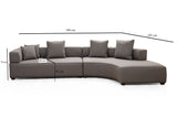 Corner sofa on the right Gondol Gray