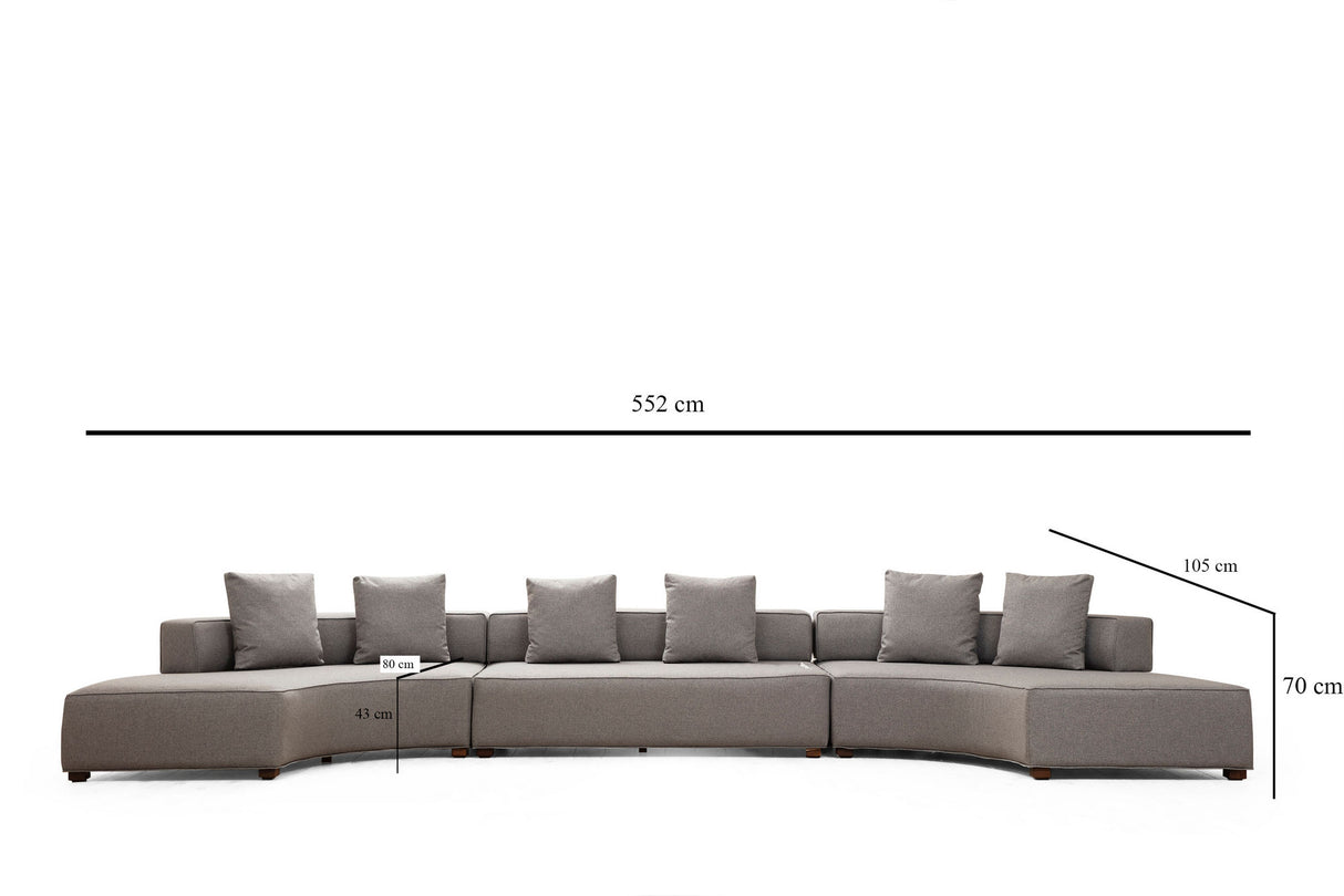 Corner sofa Gondol XL Gray