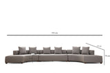 Corner sofa Gondol XL Gray