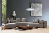 Corner Sofa Round Right Gondol Grey