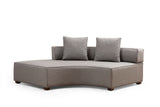 Corner Sofa Round Right Gondol Grey