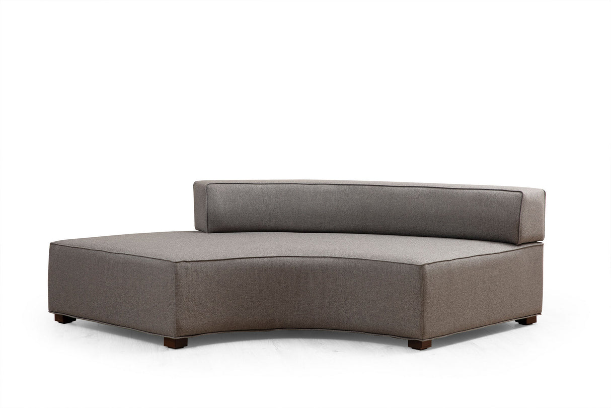 Corner Sofa Round Right Gondol Grey