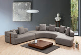 Corner sofa Round Left Gondol Gray