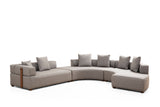 Corner sofa Round Left Gondol Gray