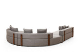 Corner sofa Round Left Gondol Gray