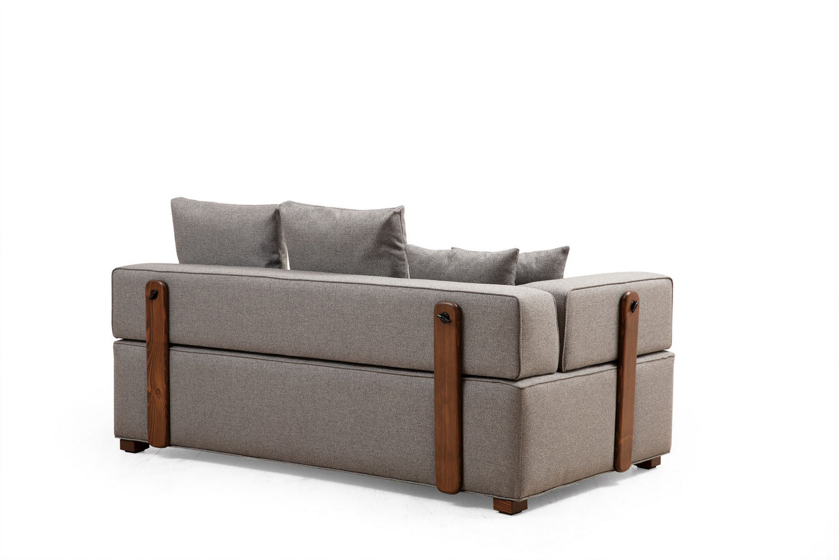 Corner sofa Round Left Gondol Gray