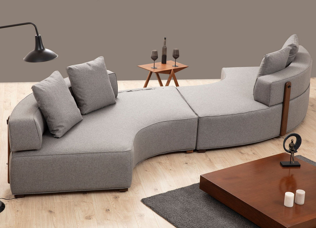 Corner sofa gondol s gray