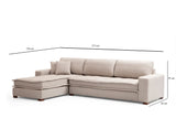 Corner sofa Lena Sand Beige