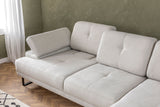 Corner sofa on the right Mustang Beige