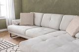 Corner sofa on the right Mustang Beige