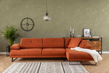 Corner sofa on the right Mustang Orange