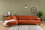 Corner sofa on the left Mustang Orange