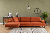 Corner sofa on the left Mustang Orange