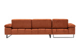 Corner sofa on the left Mustang Orange