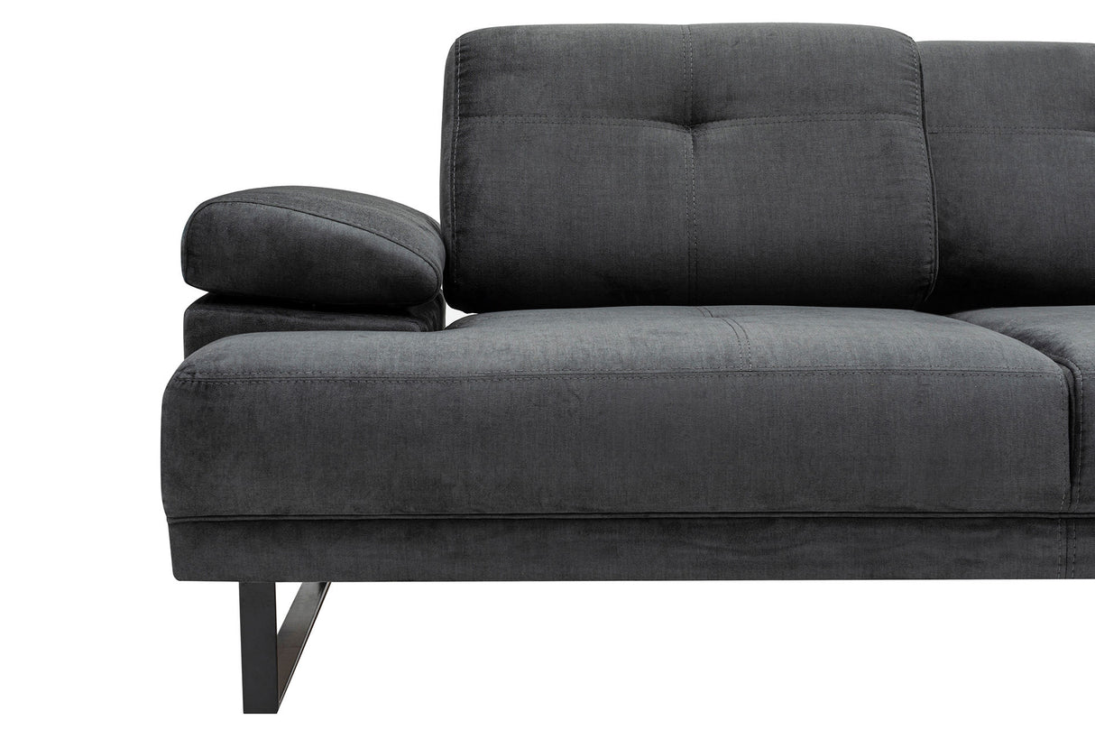 Corner sofa on the right Mustang Anthracite