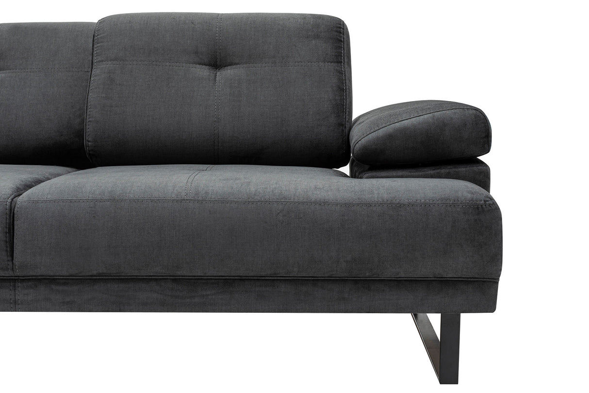 Corner sofa on the left Mustang Anthracite