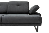 Corner sofa on the left Mustang Anthracite