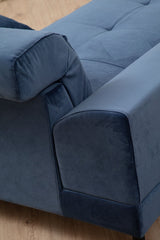 Corner sofa left Frido Navy Blue