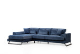 Corner sofa left Frido Navy Blue