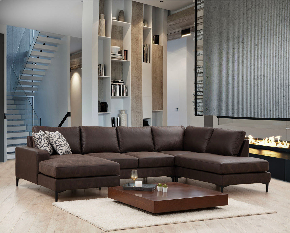 Corner sofa Porto Brown