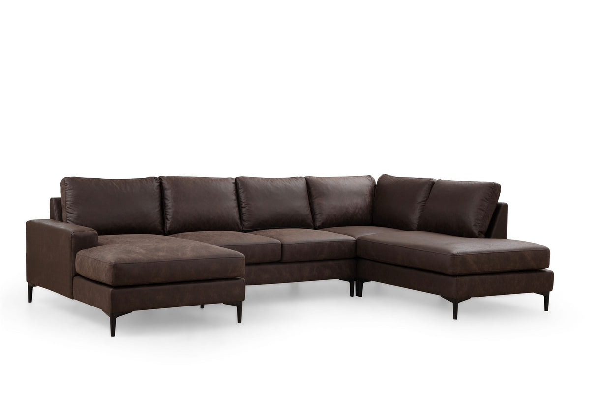 Corner sofa Porto Brown