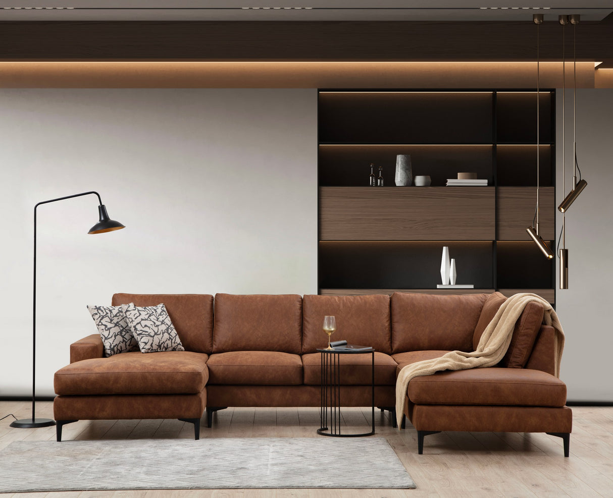 Corner sofa Porto Camel