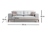 3-seater sofa bed Montana Gray