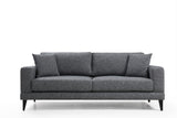 3-seater sofa bed nordic dark gray