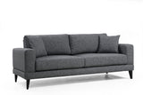 3-seater sofa bed nordic dark gray