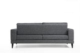 3-seater sofa bed nordic dark gray