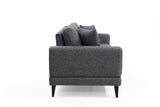 3-seater sofa bed nordic dark gray