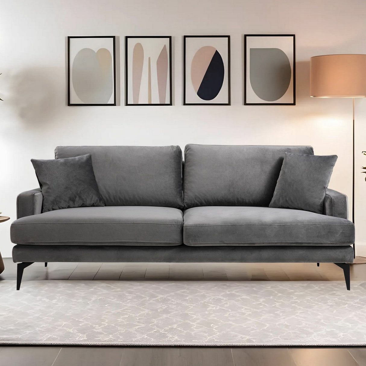 3-seater sofa papira gray