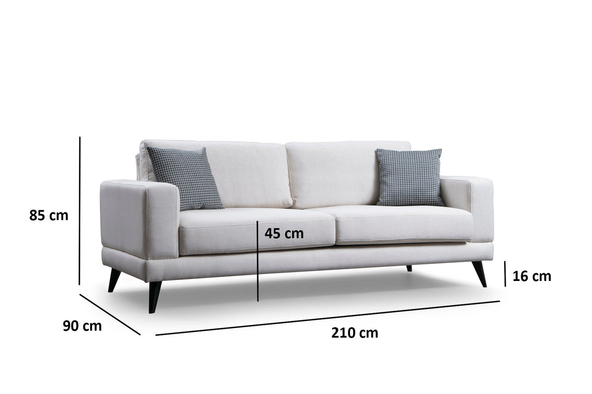 3-seater sofa bed Nordic Beige