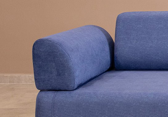 3-seater sofa bed Infinity blue