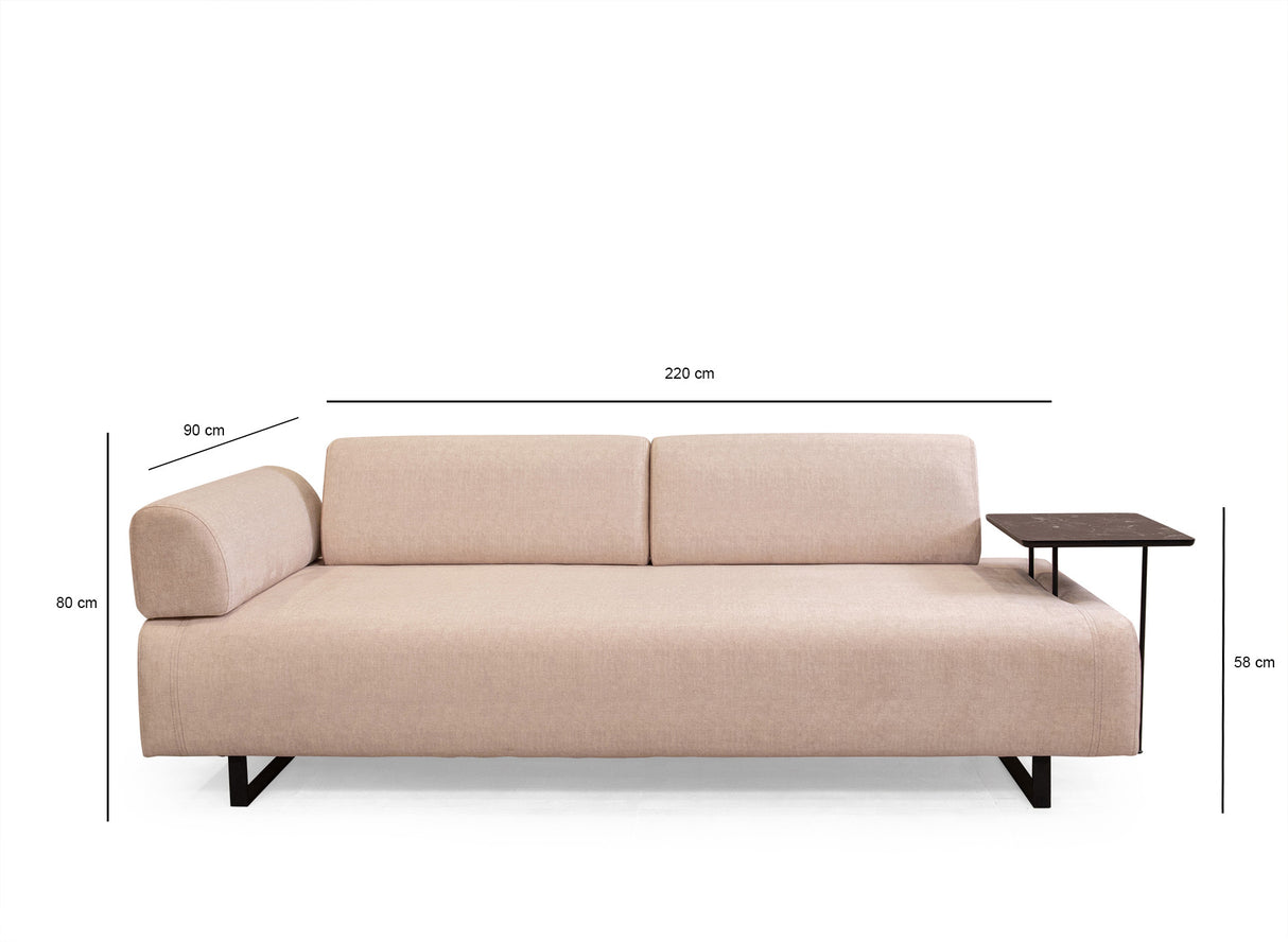 3-seater sofa bed Infinity Beige