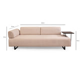 3-seater sofa bed Infinity Beige