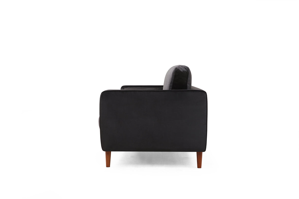 3-seater sofa rome black oak